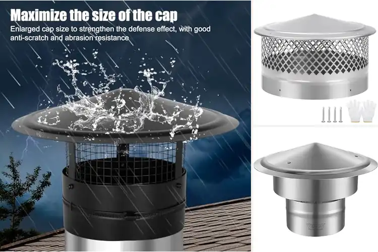 Detailed view of Best 304 Stainless Chimney Cap