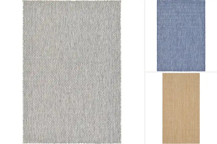 Detailed view of Best Casual Solid Color Outdoor Rugs For Layering