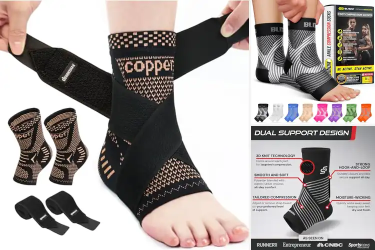 Detailed view of Best Compression Ankle Sleeves