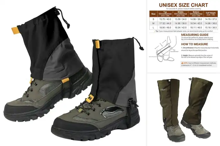Detailed view of Best Gaiters for Hiking