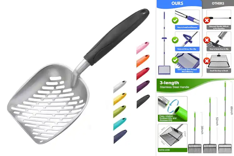 Detailed view of Best Litter Sifting Shovels