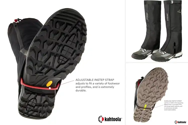 Detailed view of Best Mud Snow Ice Gaiters for Dry, Clean Adventures