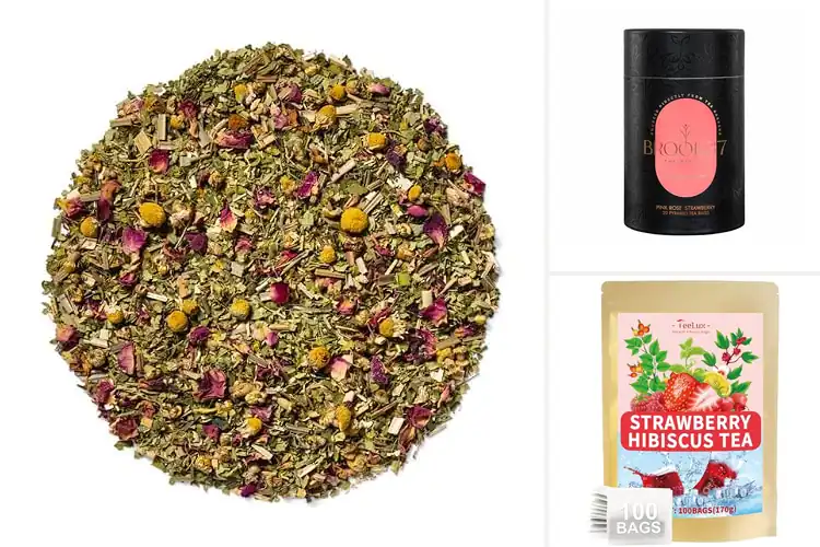 Detailed view of Best Strawberry Rose Teas for a Sweet, Soothing Sip
