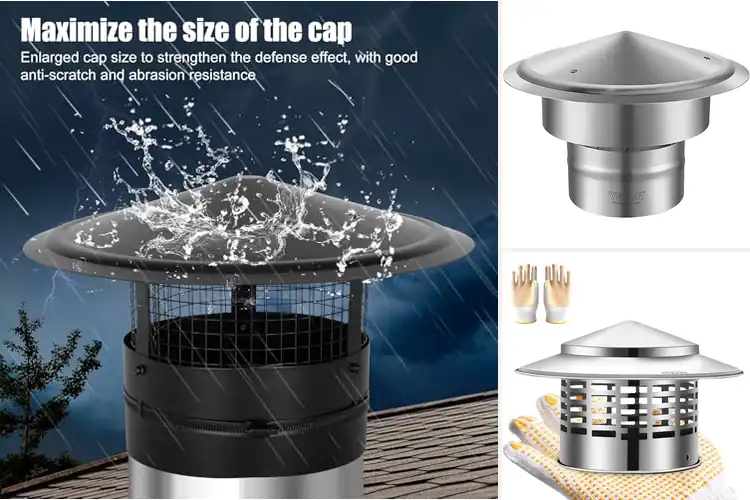 Detailed view of Best Weatherproof Chimney Cap