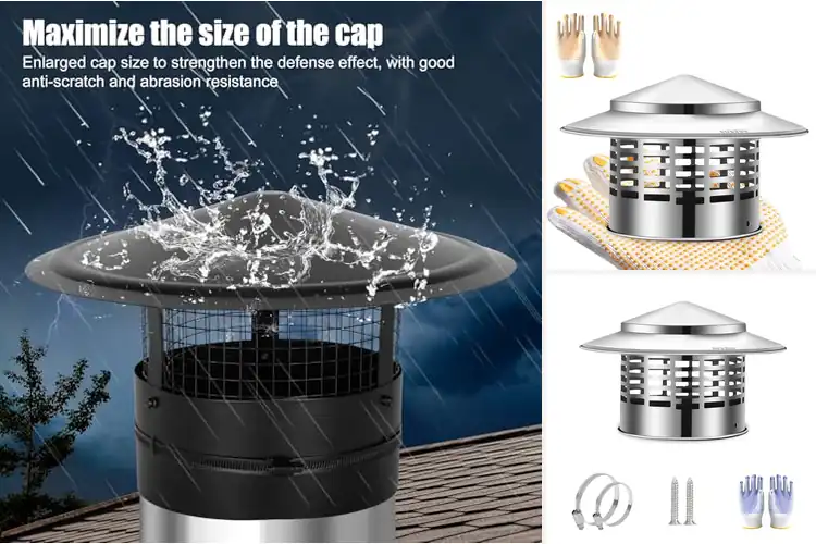 Detailed view of Best Weatherproof Chimney Caps